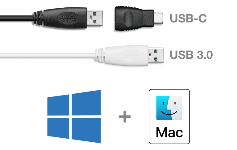 USB、Windows & Mac 标识